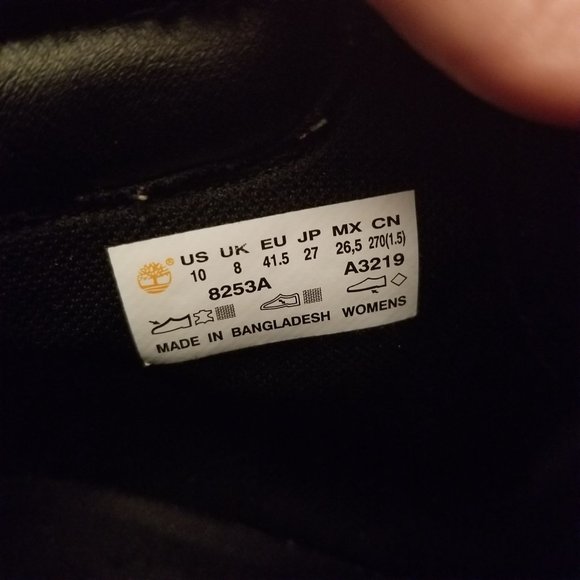 Timberland 10 Black Booties Wedge Ankle Boots Leather 6 in Chukka AMSTON - Picture 5 of 8